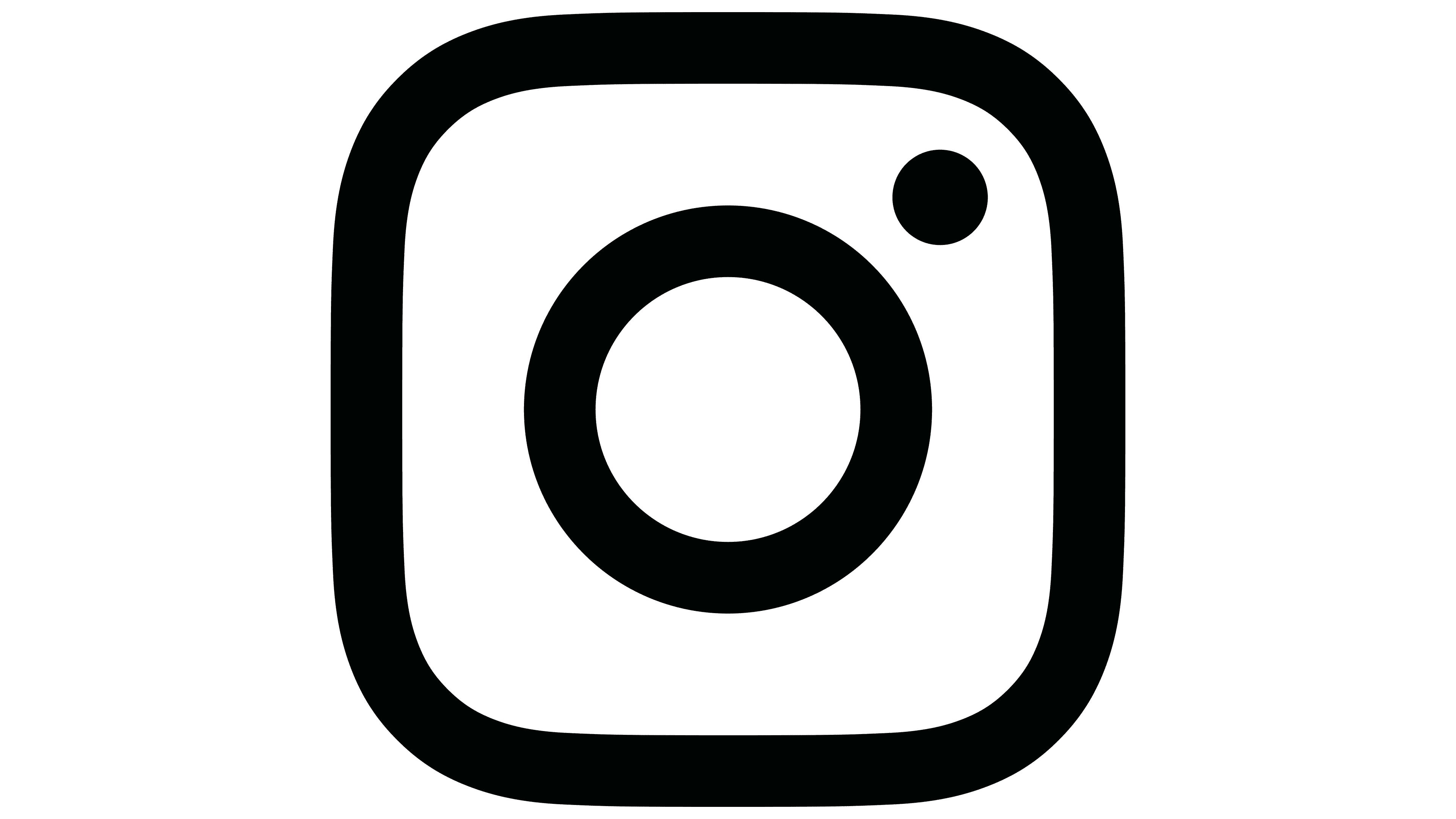 instagram logo black and white png transparant