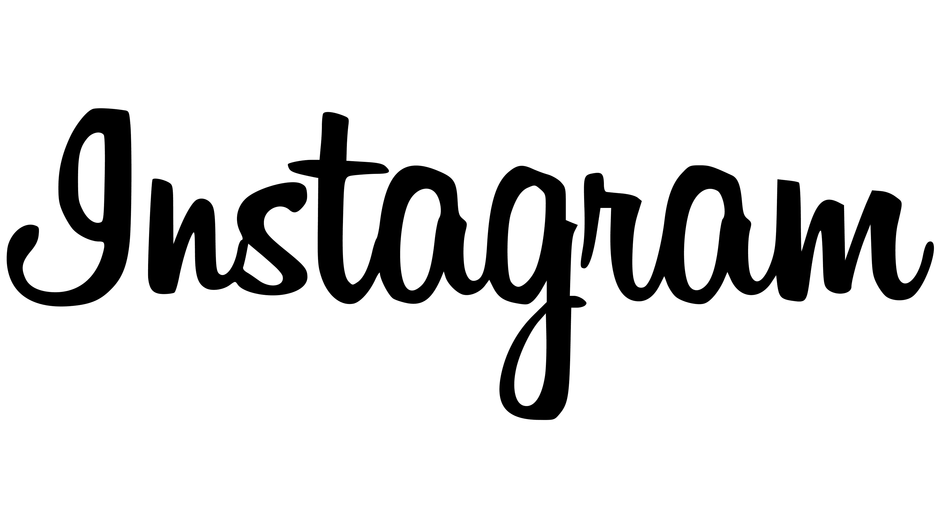 white instagram text logo png