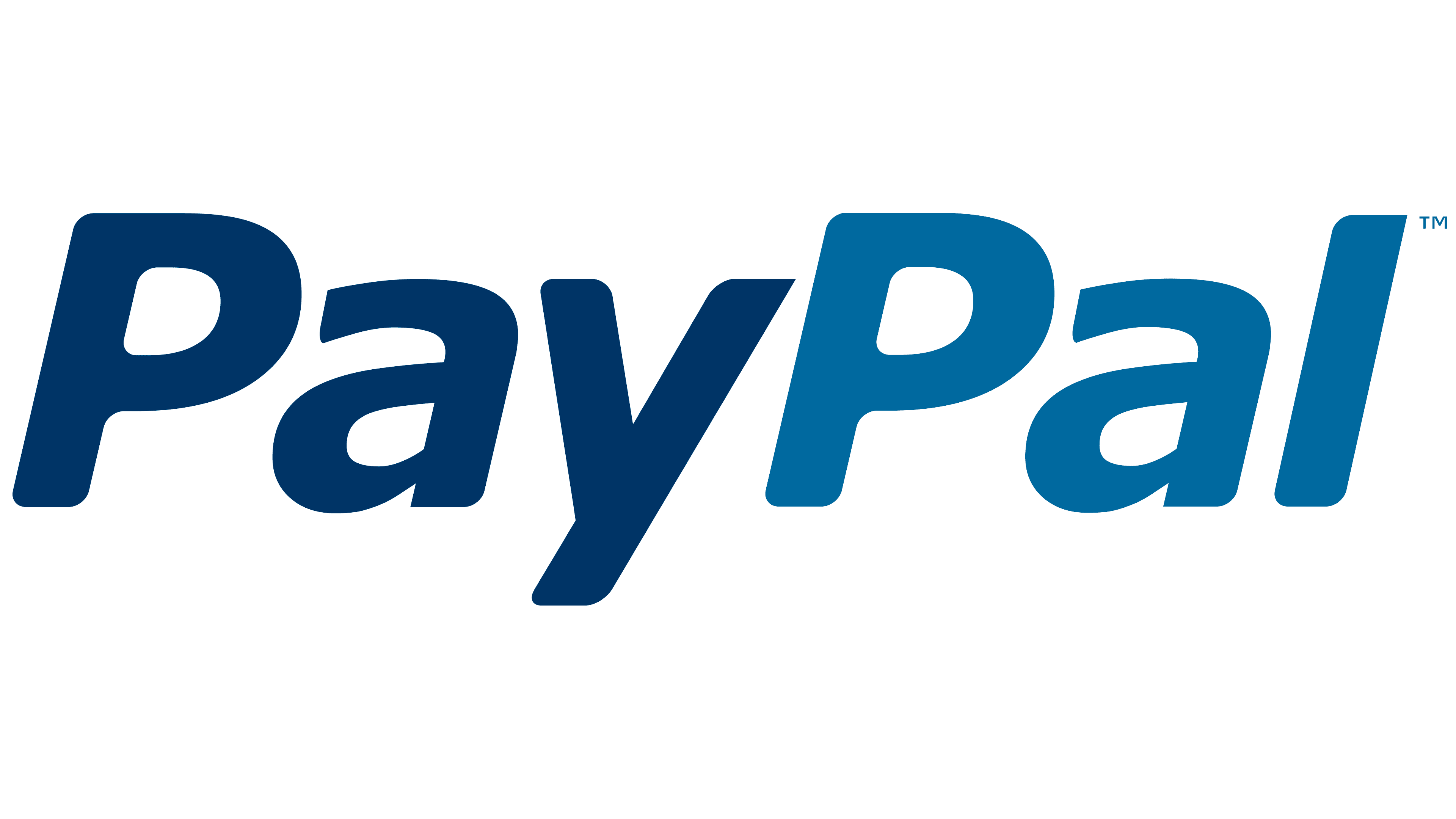 paypal white png logo