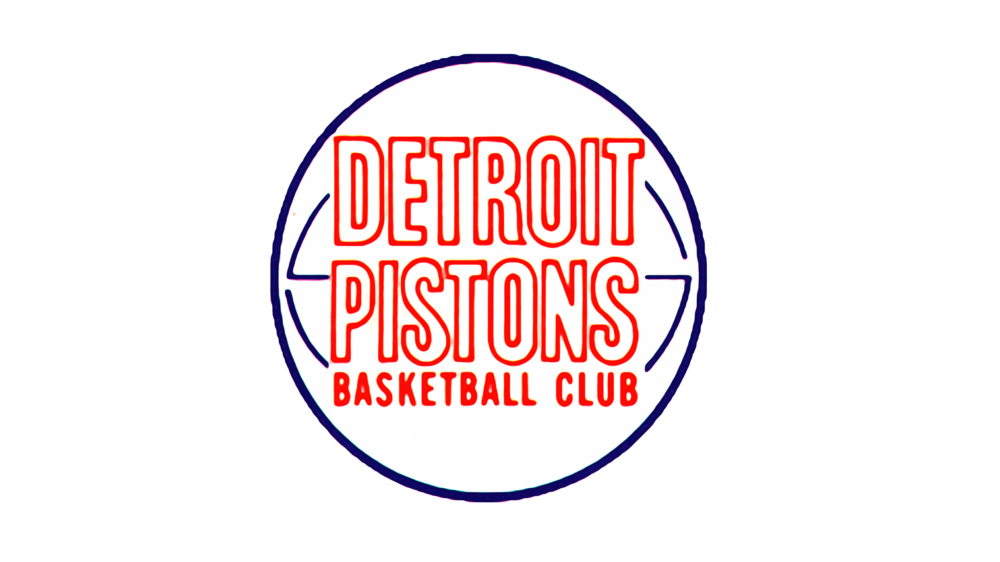 Detroit Pistons Basketball Pipe Flame Stallion Pic Word Logo Type