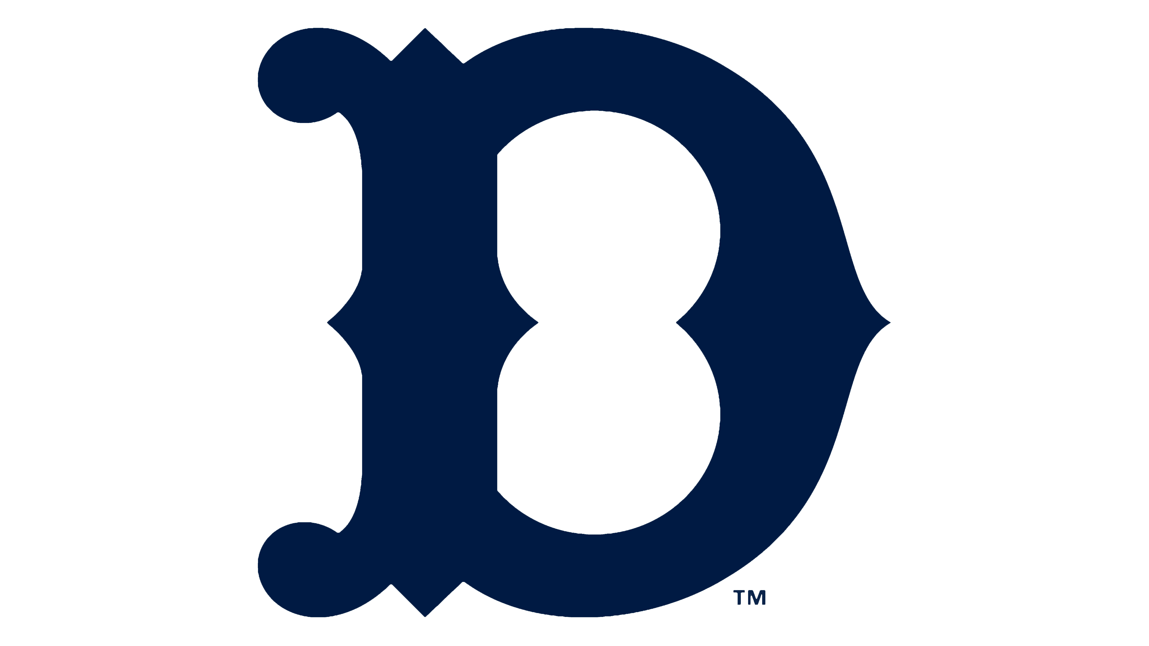 Download Detroit Tigers Logo In Dark Blue Gothic Font Wallpaper