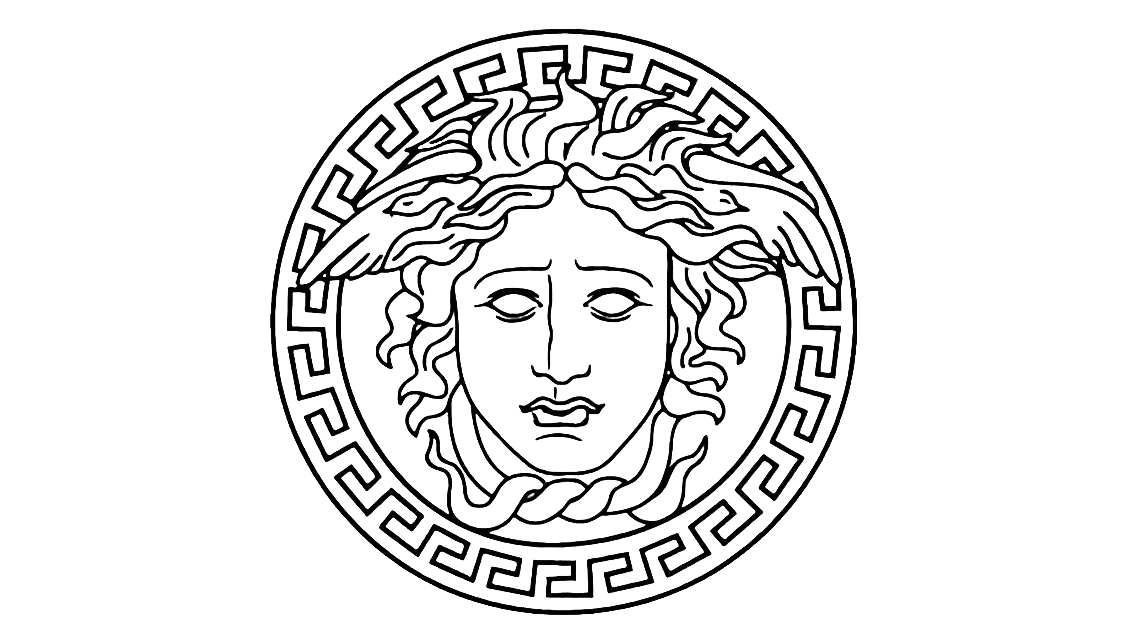 versace logo face