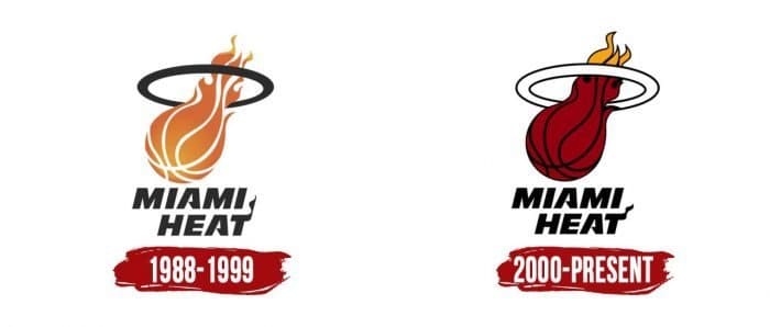 Evolution of the Miami Heat Logo Miami Heat Logo History