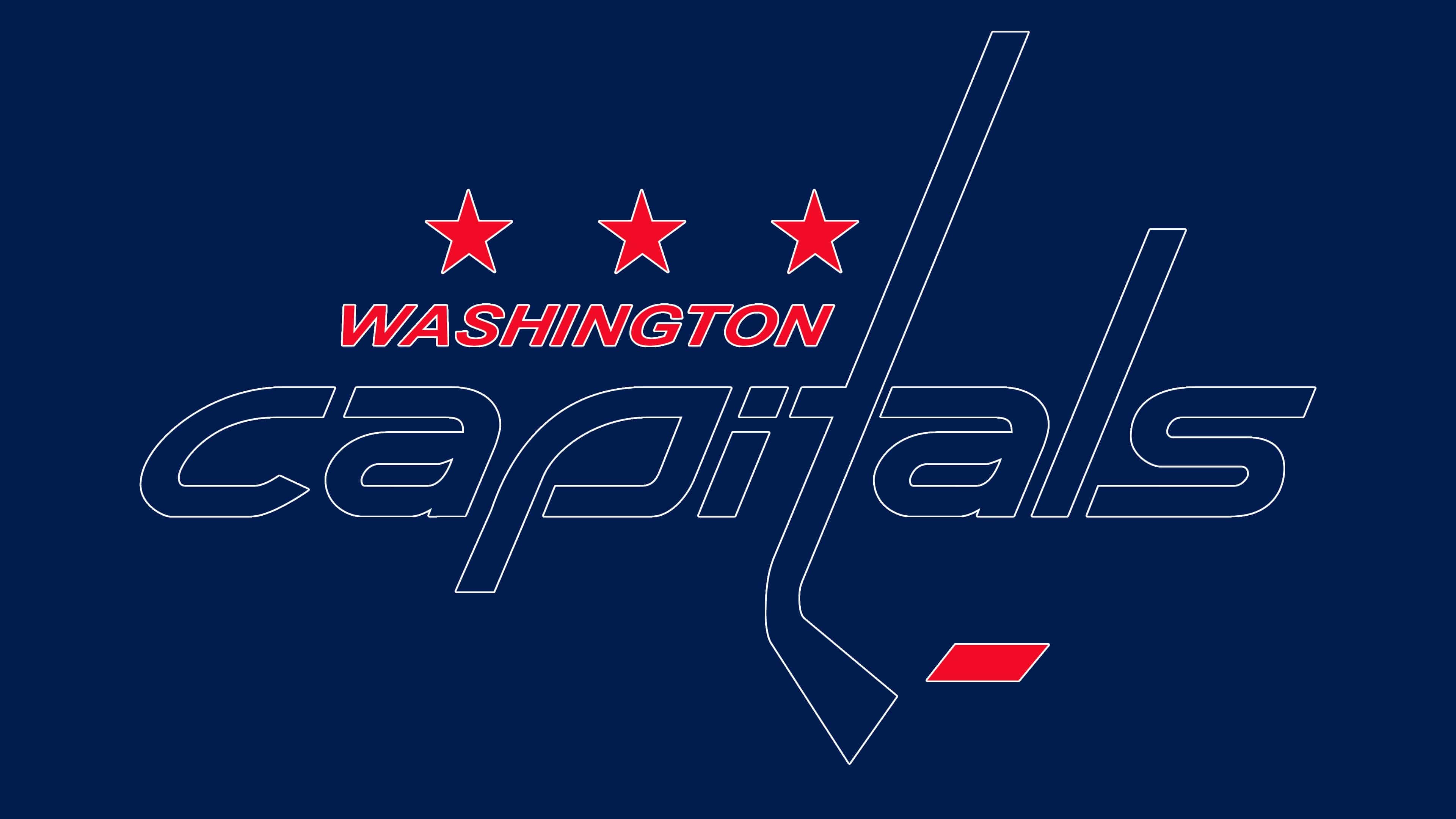 Download Washington Capitals Logo On Ice Wallpaper