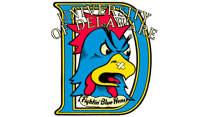 Delaware Blue Hens Logo Symbol Meaning History Png Brand