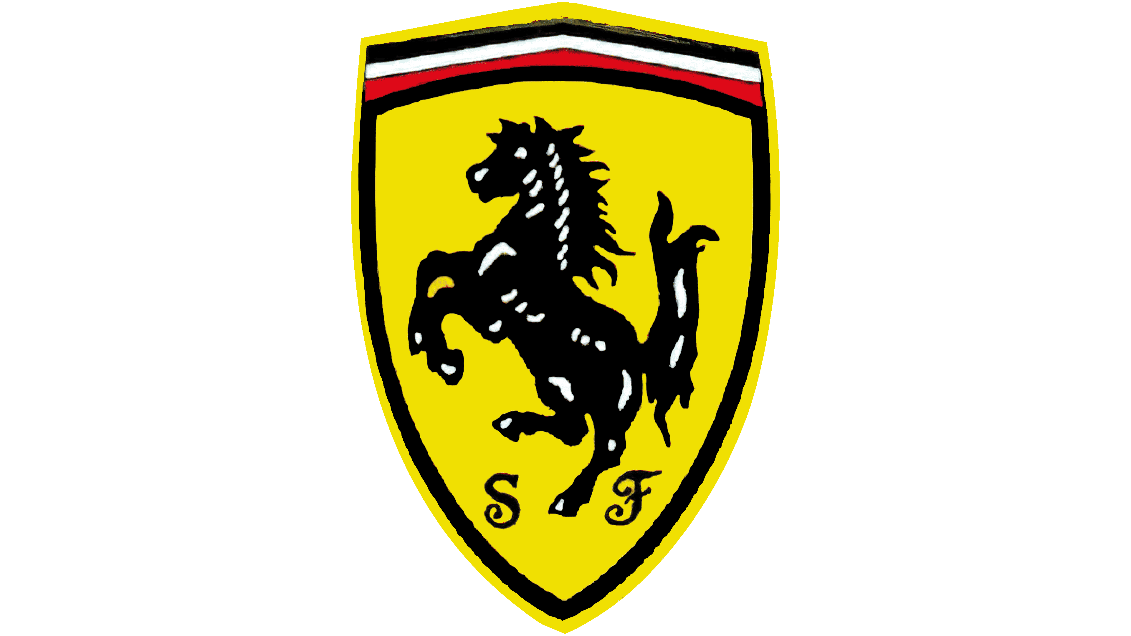 How to Draw the Ferrari Logo symbol emblem