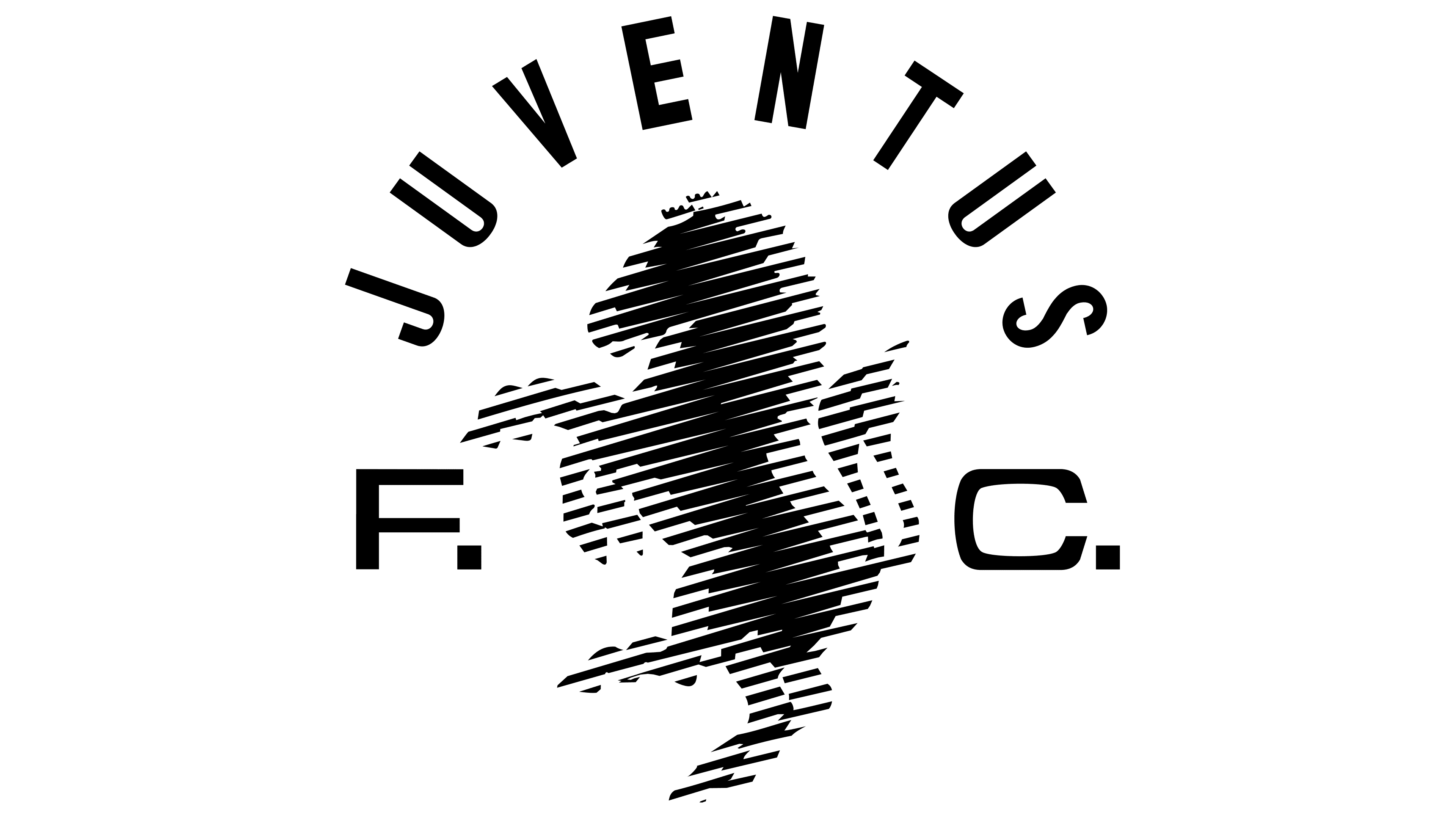 Juventus FC 2017 Wordmark White on Black Logo PNG vector in SVG, PDF, AI,  CDR format