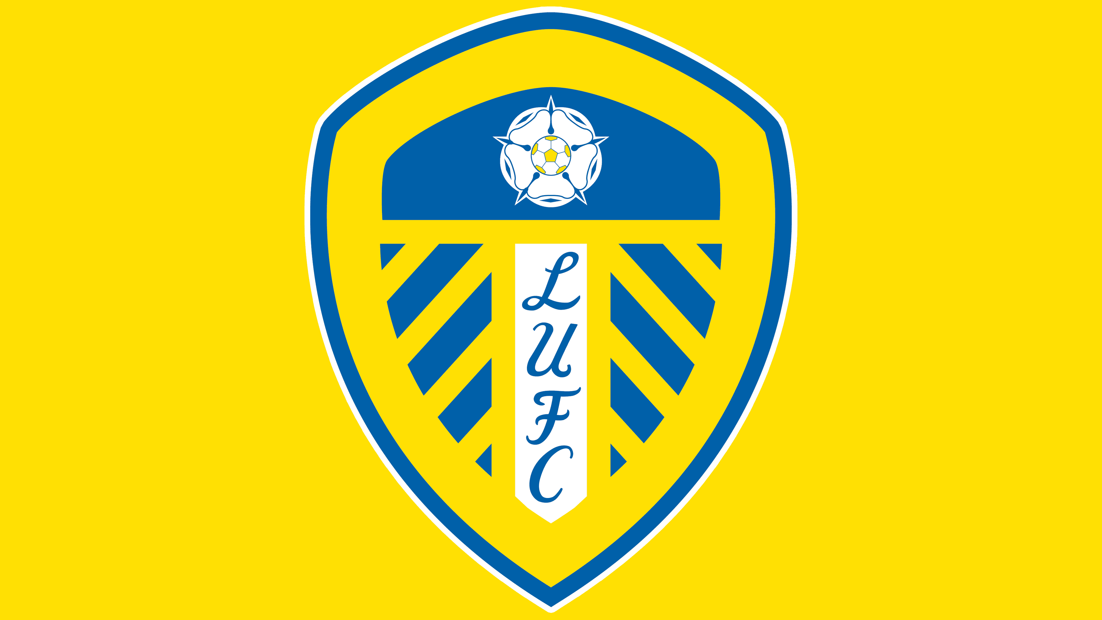 Leeds United FC Official Personalised LUFC Yellow Badges Chiffon Scarf LS005 