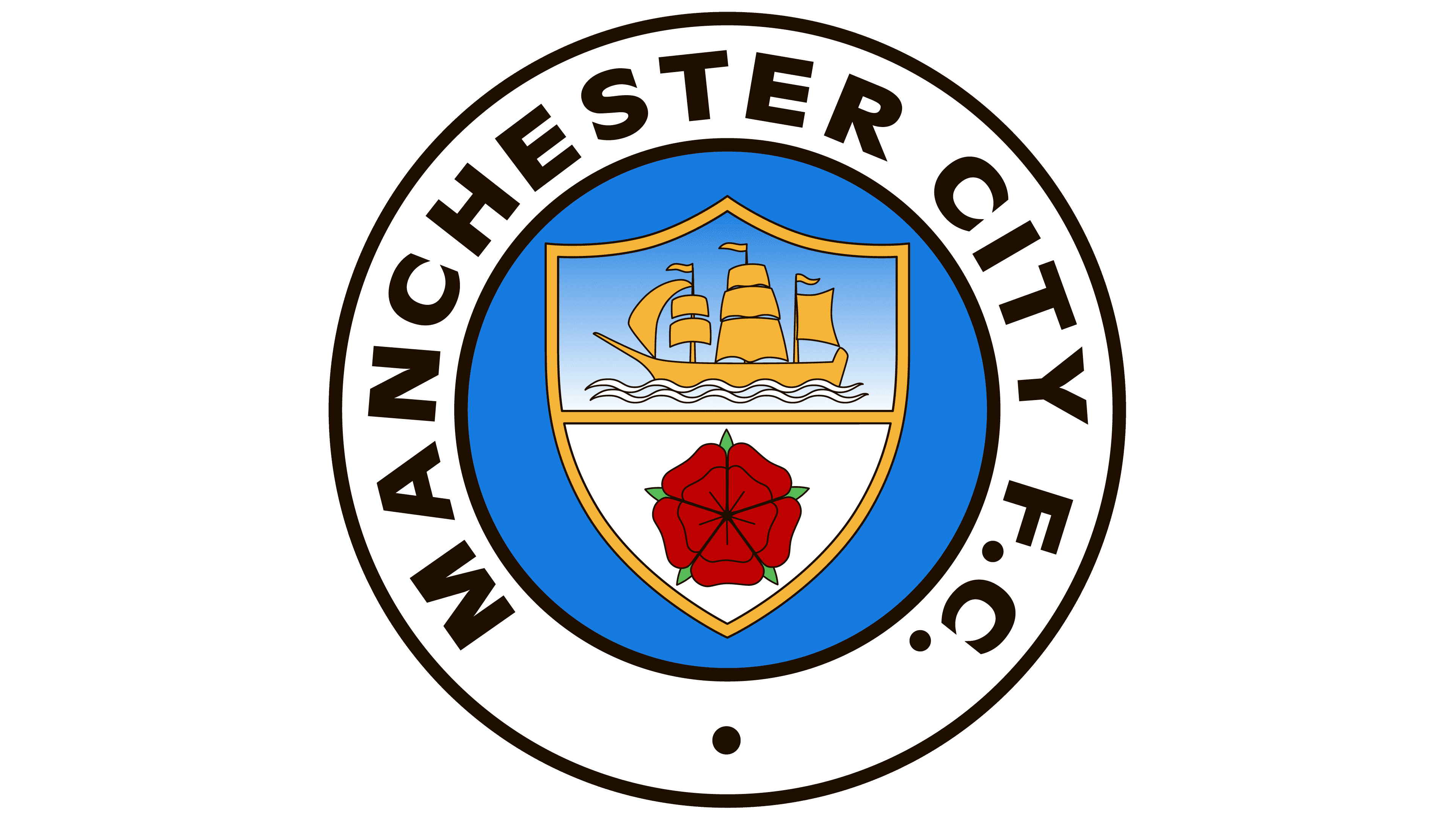 Manchester City F.c Fc Football Metal Retro Logo Sign Official Merchandise 