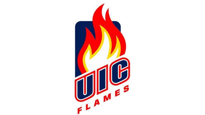 Illinois-Chicago Flames Logo 2008-Present