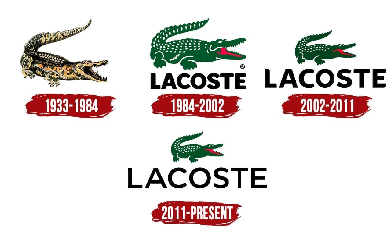 lacoste different logos