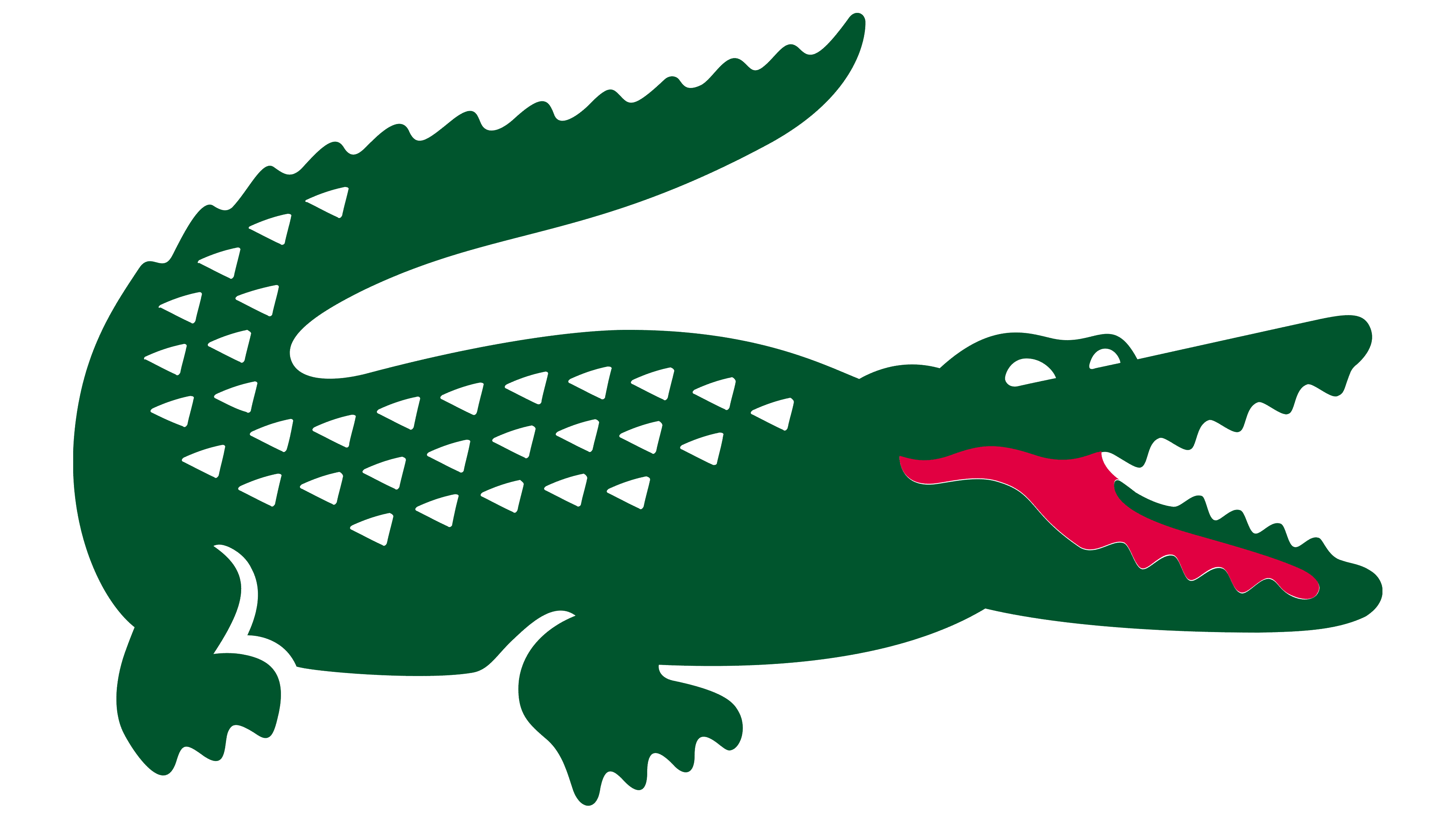 what logo has a crocodile