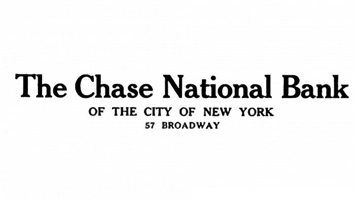 Chase National Bank Logo 1877-1955