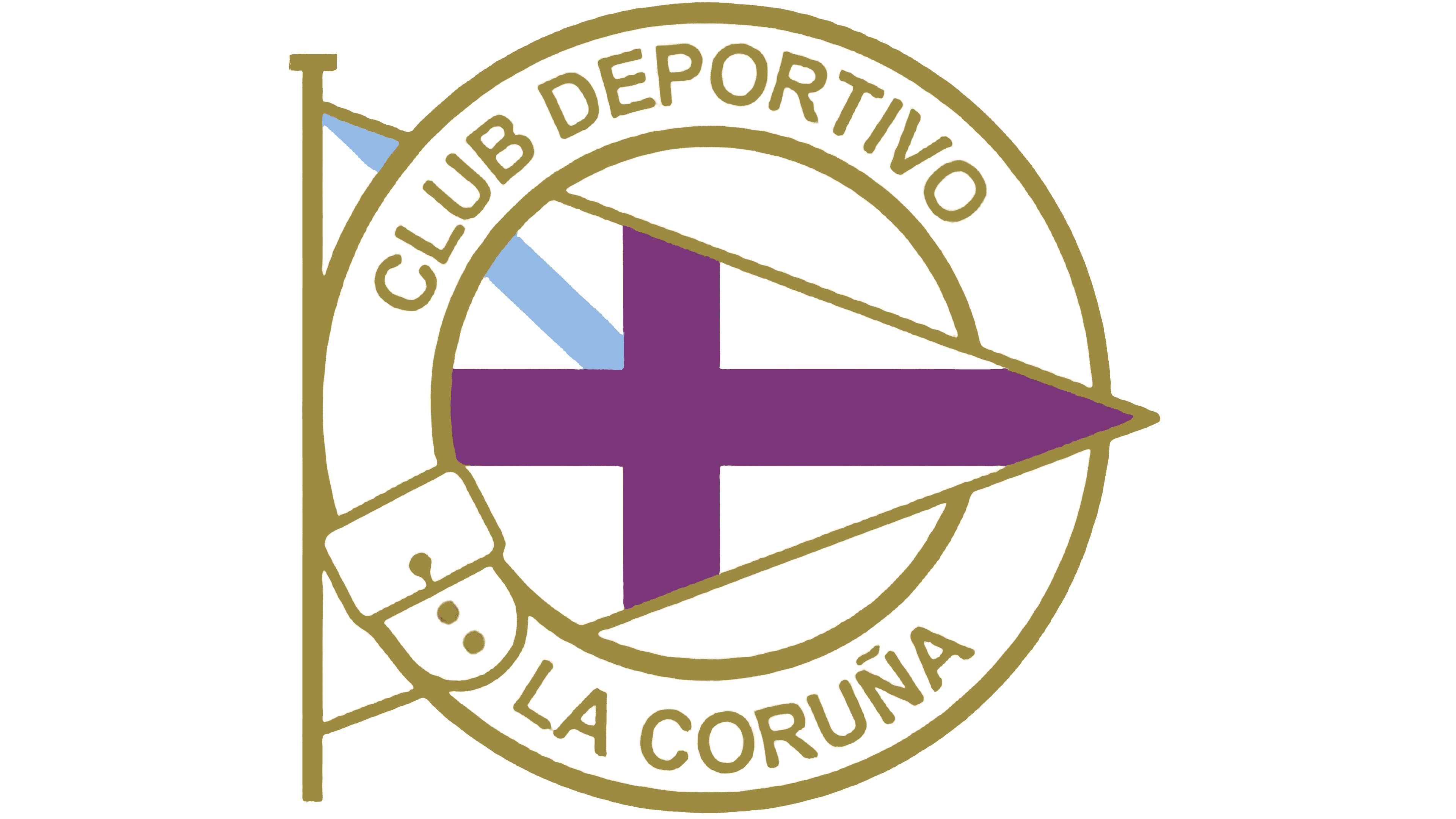 Deportivo la Coruna Corina Real Club Depor Logo Pin Badge Krone Fahne