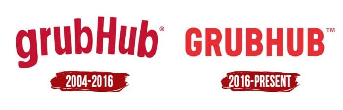 Evolution of the Grubhub Logo Grubhub Logo History