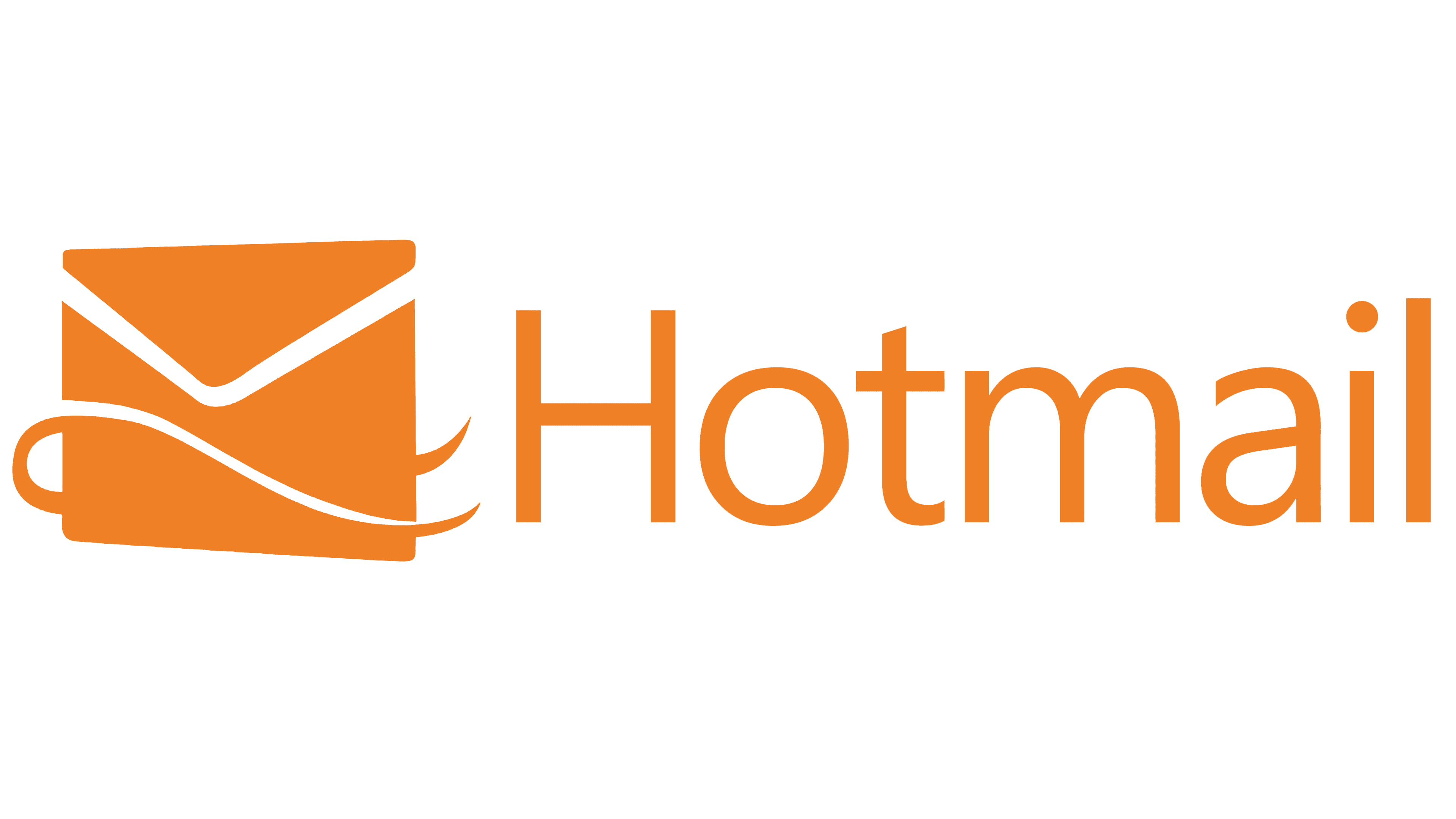 The word "Microsoft" was removed, "Hotmail" was orange,...