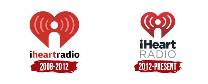 Evolution of the iHeartRadio Logo iHeartRadio Logo History
