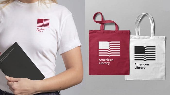 American Library Logo Design by the Click