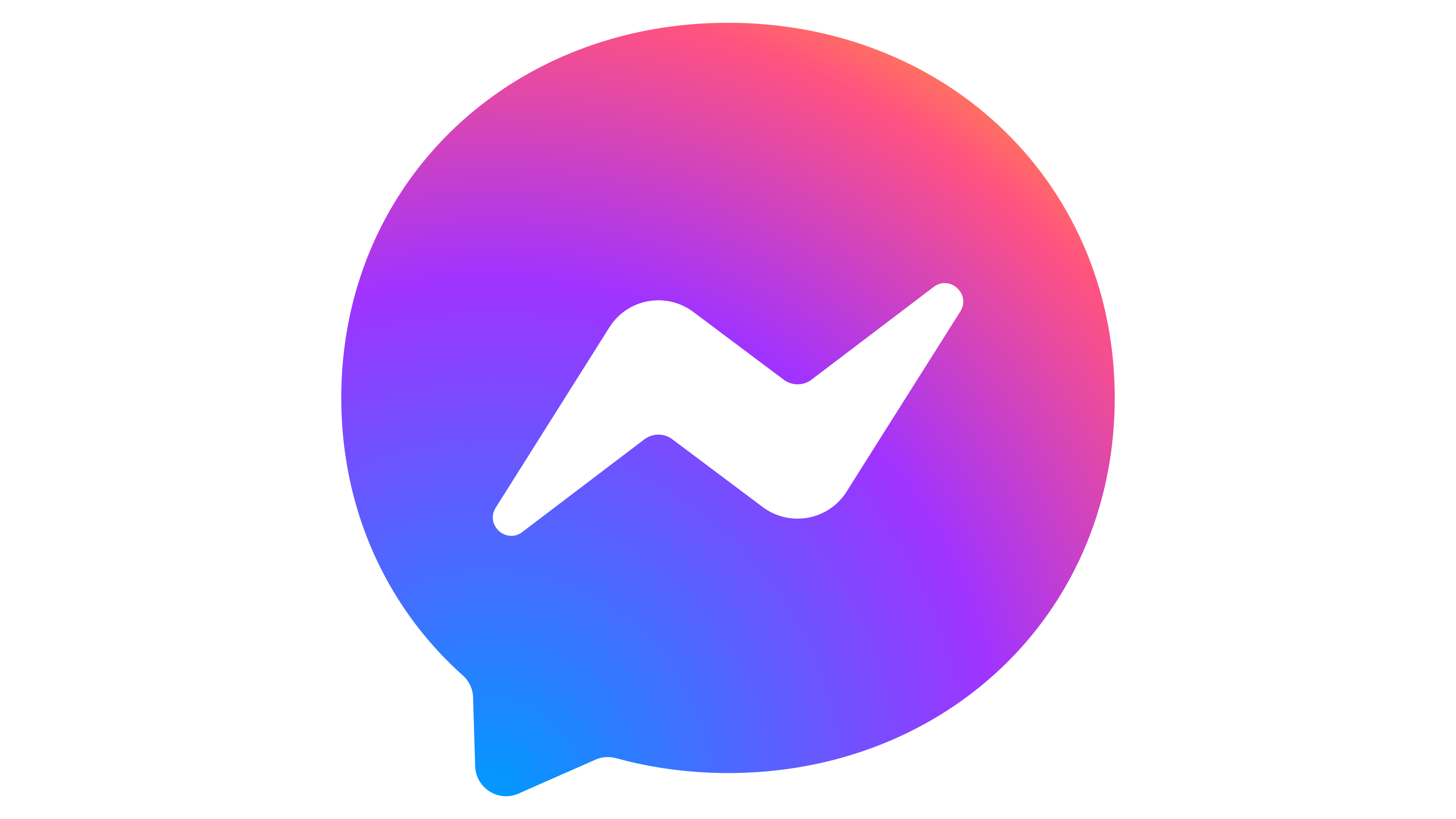 Updated Messenger logo from Facebook