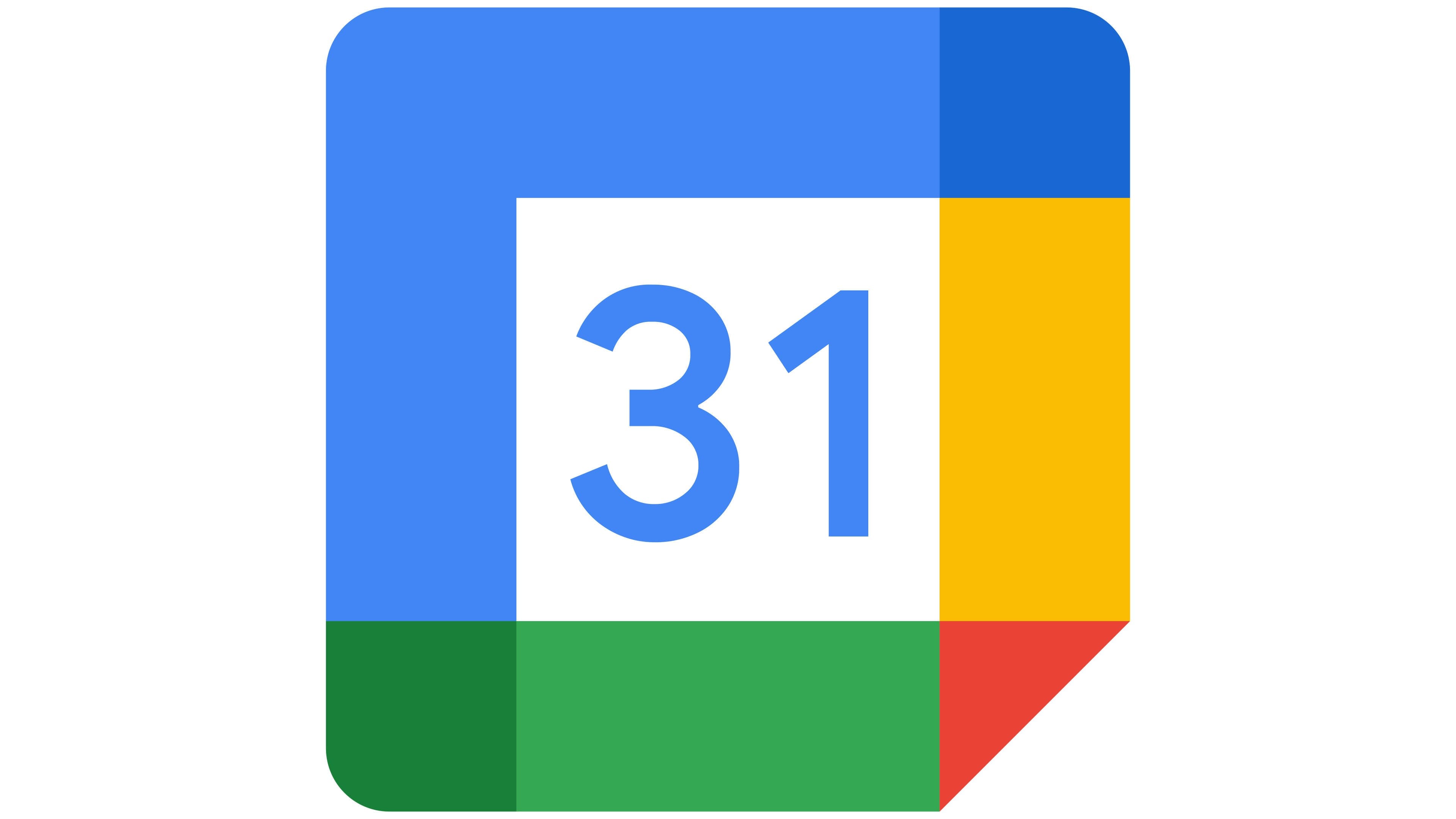 Google Calendar Logo symbol meaning history PNG brand