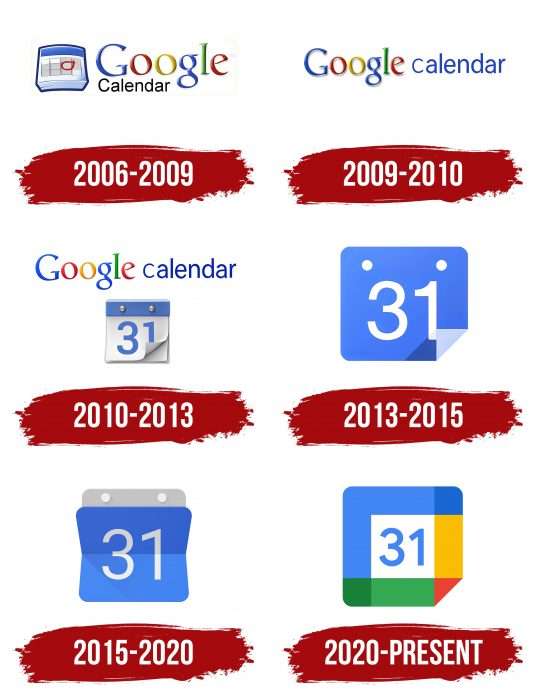 Google Calendar Logo History