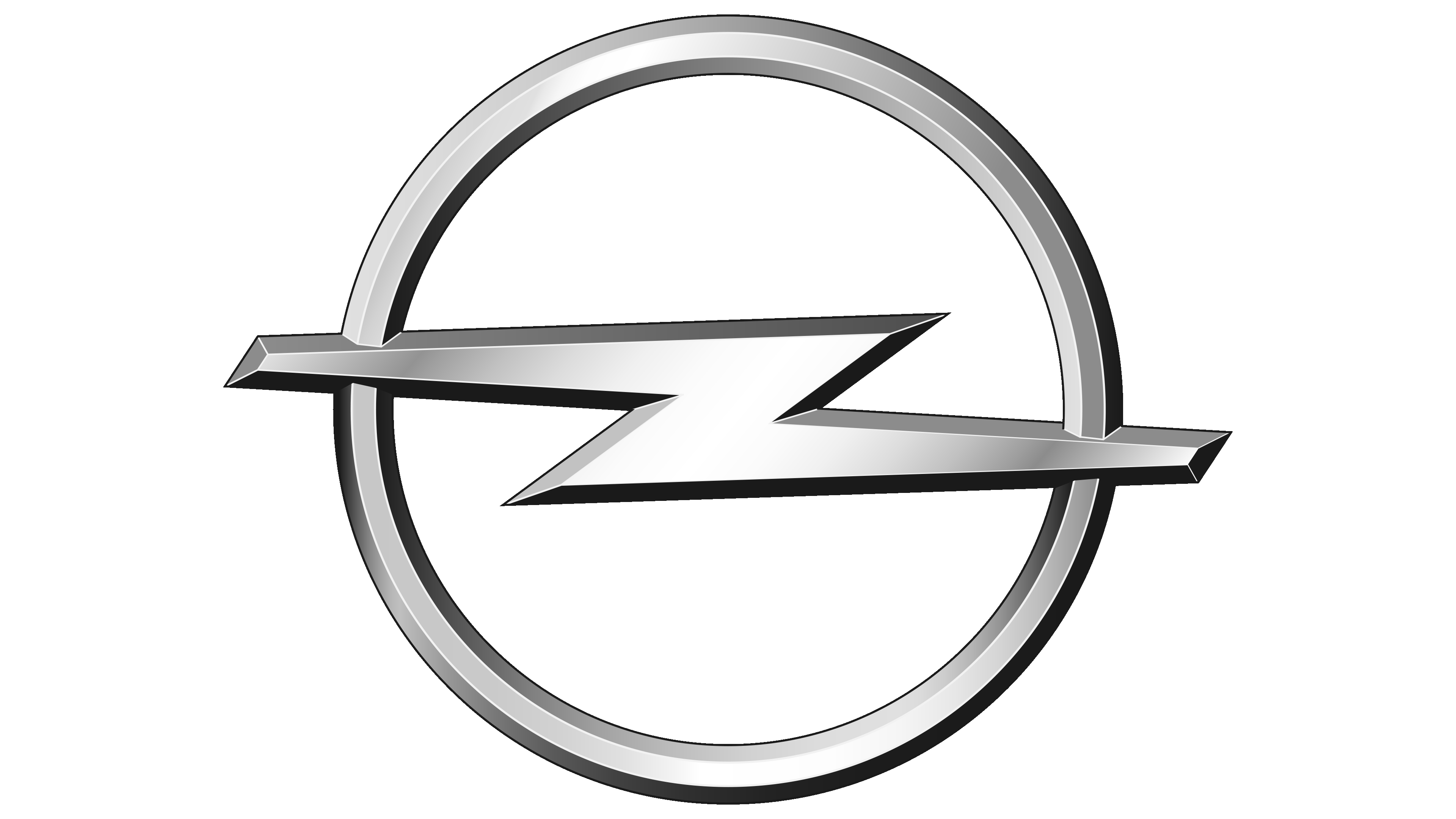 Opel Car Emblem Lightening Bolt Vintage 4.5x2.25 USA