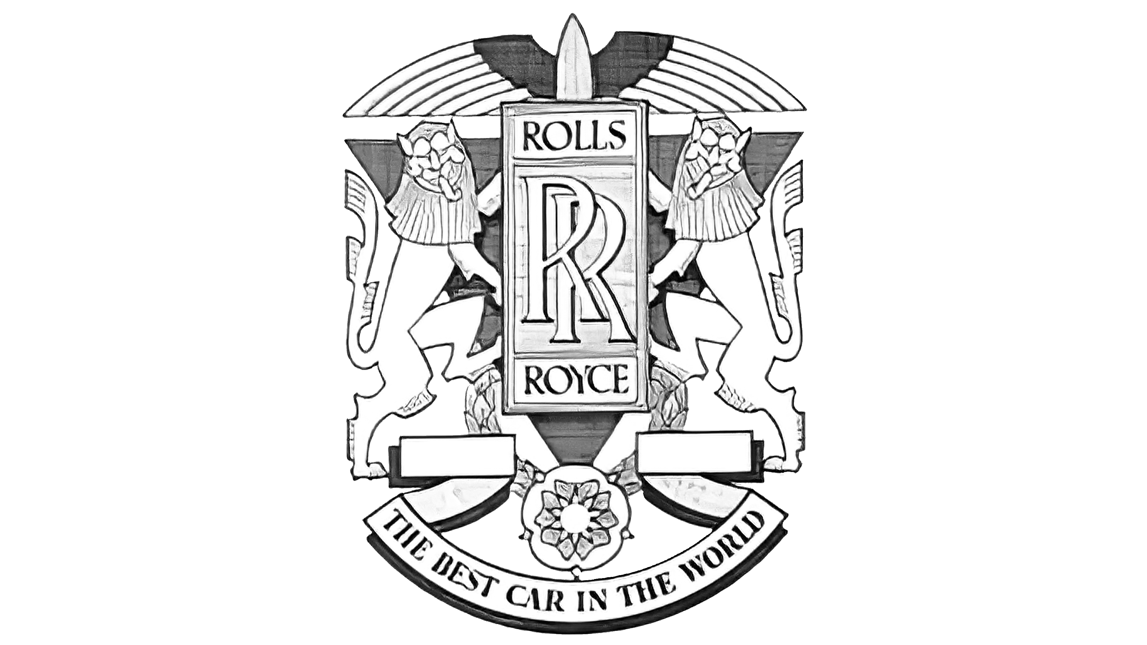 The RollsRoyce logo the Spirit of Ecstasy  Logo Design Love