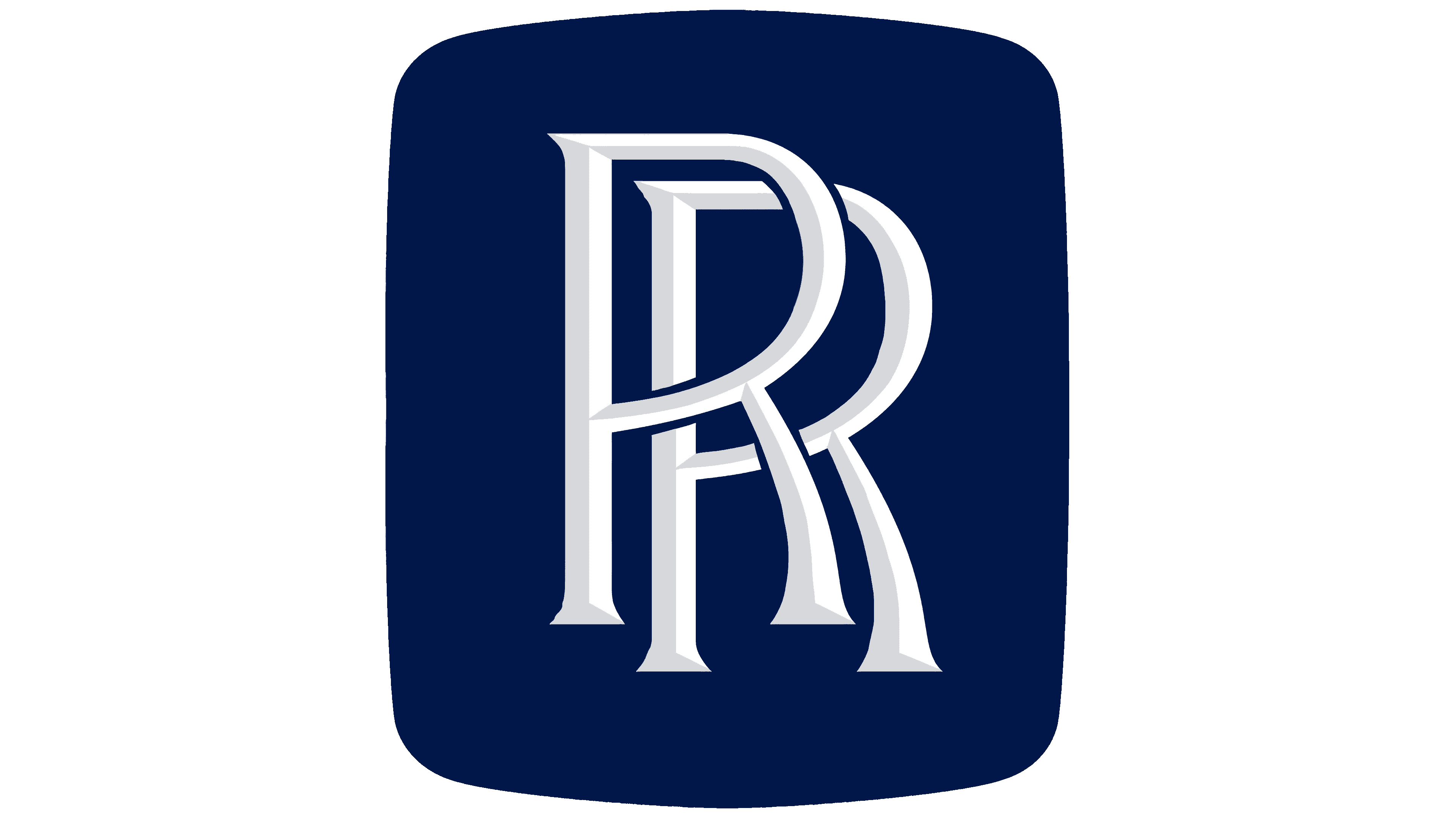 Rolls royce brand logo symbol with name white Vector Image