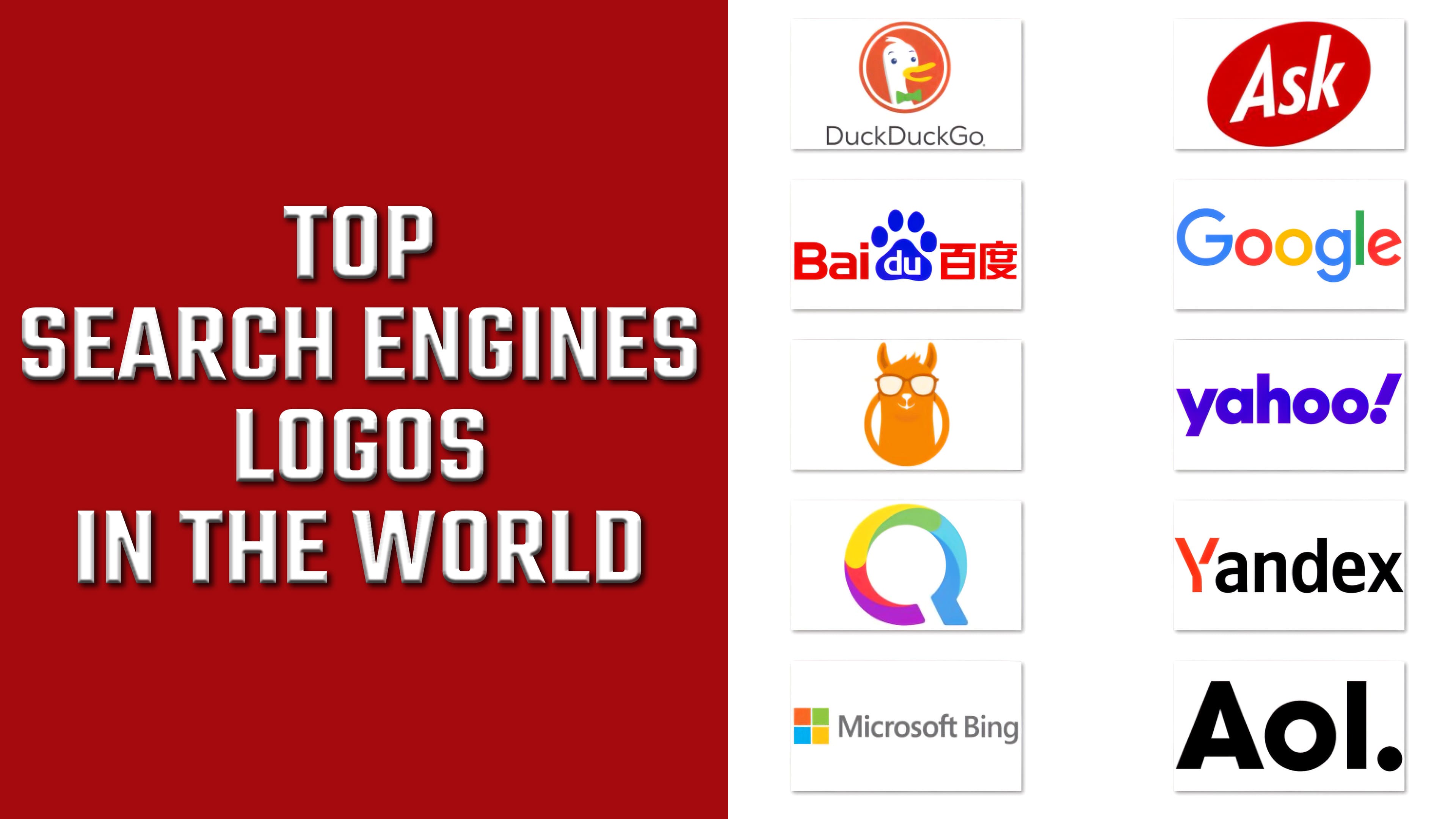 Top Search Engines Logos in the World