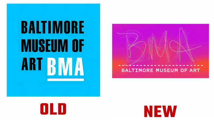 Baltimore Museum of Art New and Old Logo (history)
