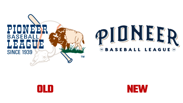 Pioneer Baseball League Old and New Logo (history)