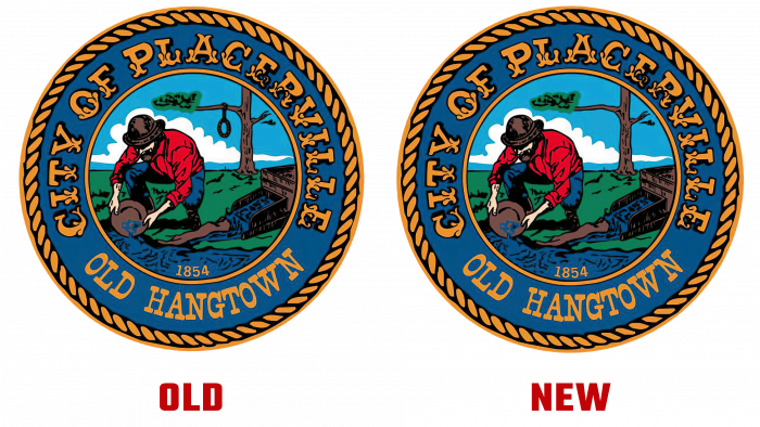 Placerville New and Old Logo (history)