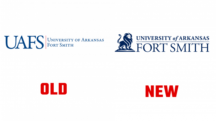 University of Arkansas Fort Smith New and Old Logo