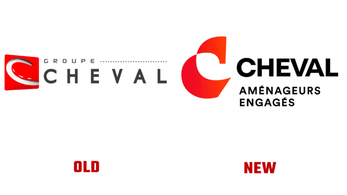 Groupe Cheval Old and New Logo (history)