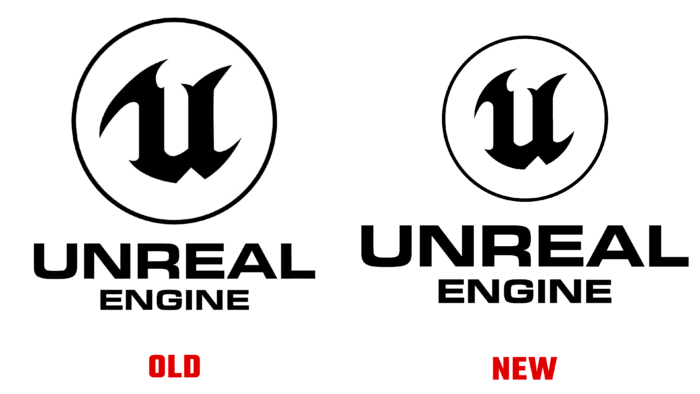 Unreal Engine Old and New Logo (history)