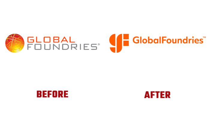 GlobalFoundries Before and After Logo (history)