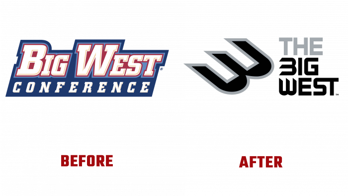Big West Conference Before and After Logo (history)