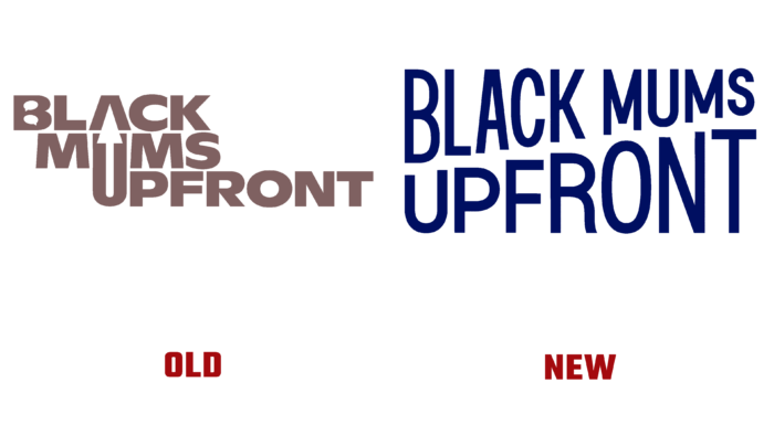 Black Mums Upfront Before and After Logo (history)