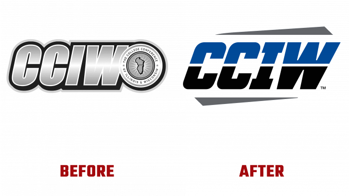College Conference of Illinois & Wisconsin (CCIW) Before and After Logo (history)