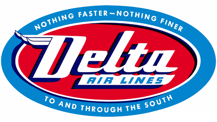 Delta Air Lines (Second era) Logo 1955-1959