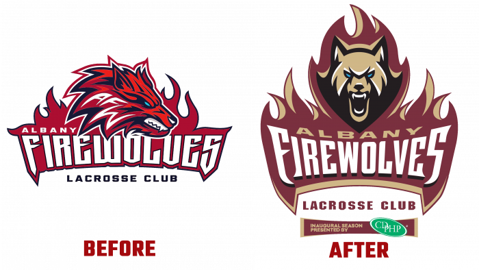 FireWolves Before and After Logo (history)