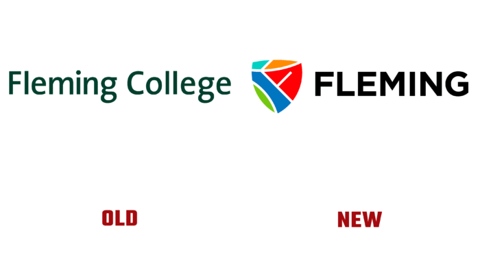 Fleming College Old and New Logo (history)