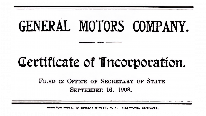 General Motors Logo 1908-1938