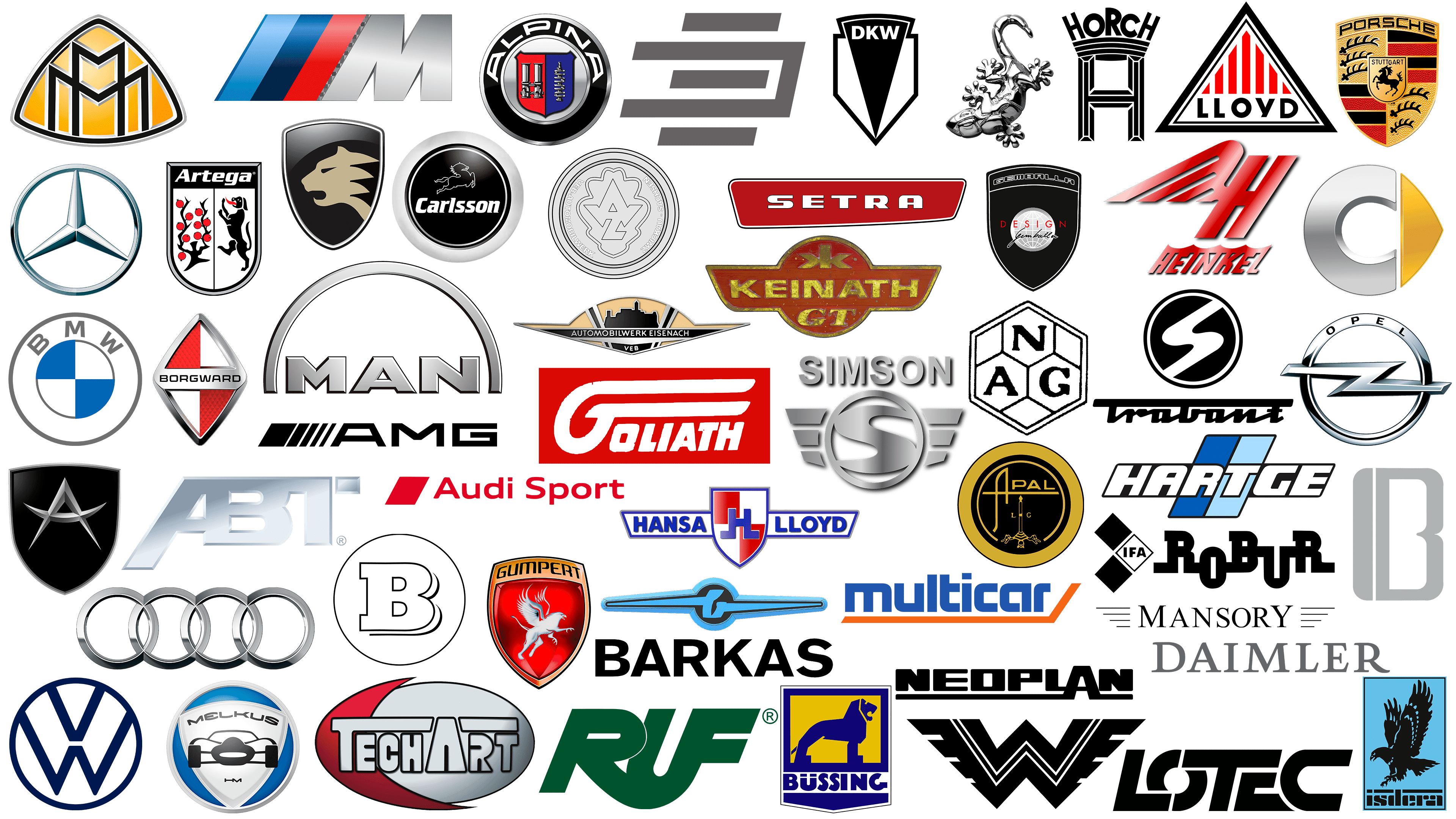 German Car Brands and car logos, companies