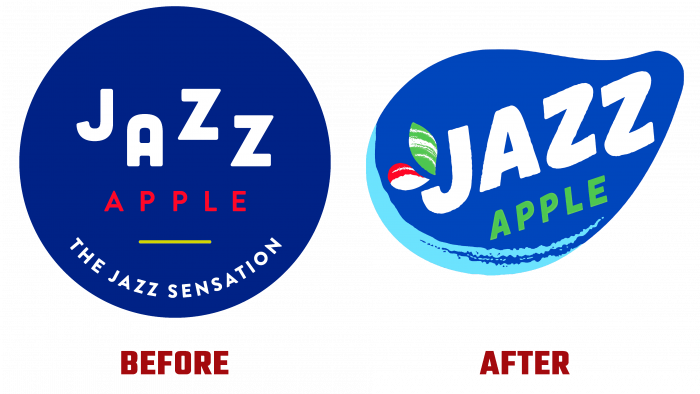 Jazz Apple Before and After Logo (History)