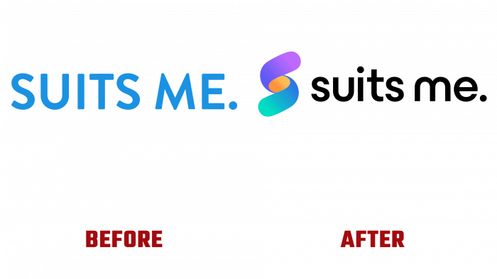 Suits Me Before and After Logo (history)