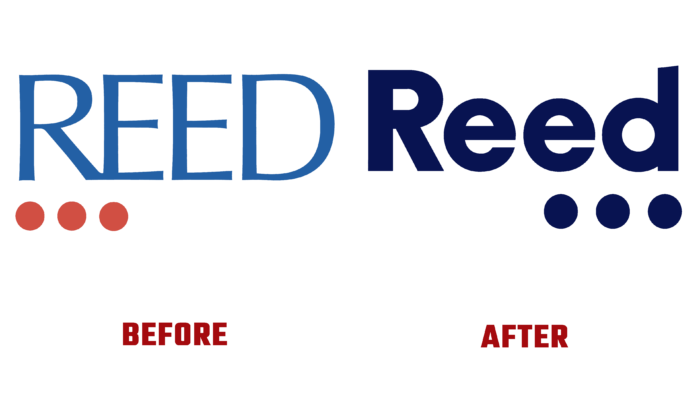 The Reed Group Before and After Logo (history)