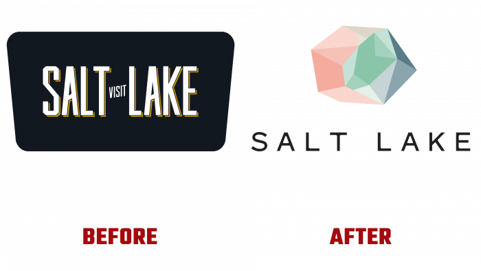 Visit Salt Lake Before and After Logo (history)