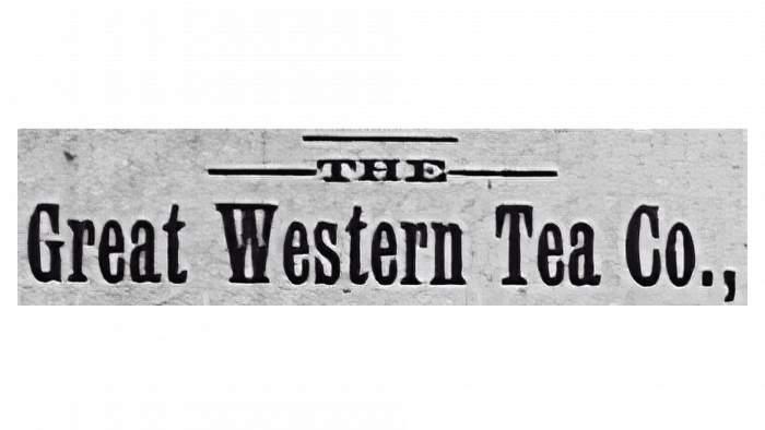 Great Western Tea Company Logo 1883-1902