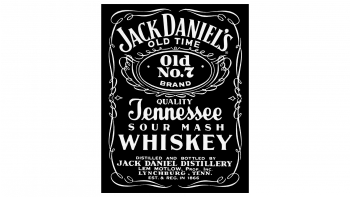 Jack Daniels Logo 1950s-1990s